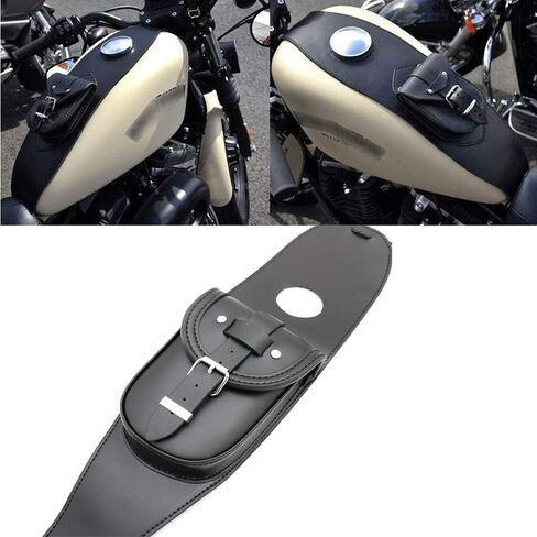 Leather Motorcycle Fuel Tank Bag Storage Bag, Suitable for Sportster Models 4.5 Gallons Peanut Fuel Tank in Saudi Arabia