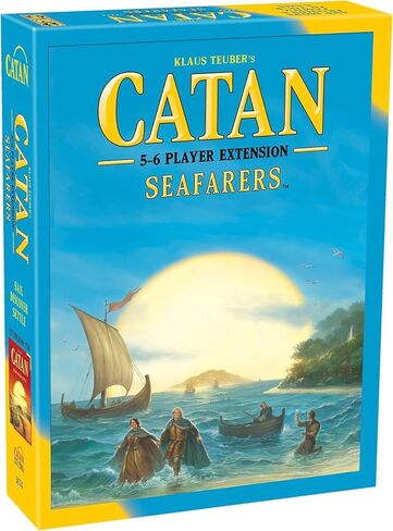 ملحق لعبة CATAN Seafarers Board مما يسمح بإجمالي 5 إلى 6 لاعبين لتوسيع CATAN Seafarer | لعبة الطاولة للكبار والعائلة | لعبة المغامرة اللوحية | من إنتاج استوديو كاتان in Kuwait