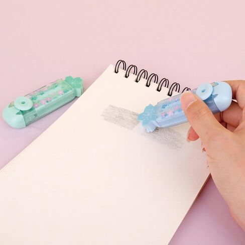 4 Pcs Cute Flower Eraser Push Pull Eraser Pencil Eraser Cartoon Eraser Aesthetic Erasers for School Kids Boy Girl Women (4Pcs Flowers) in Saudi Arabia