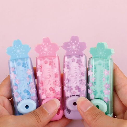 4 Pcs Cute Flower Eraser Push Pull Eraser Pencil Eraser Cartoon Eraser Aesthetic Erasers for School Kids Boy Girl Women (4Pcs Flowers) in Saudi Arabia