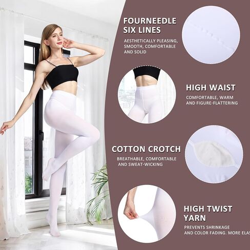Women's 80 Den Soft Semi Opaque Tights, Women's Pantyhose High Twist Yarn Tights in Saudi Arabia