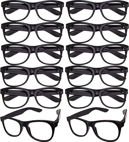 12 Pcs Platic Sunglasses Frame Bulk Costume Glasses Frame Only No Lens Christmas Gifts in Kuwait