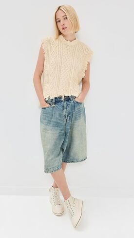 سترة R13 النسائية Boyfriend Cable in Kuwait