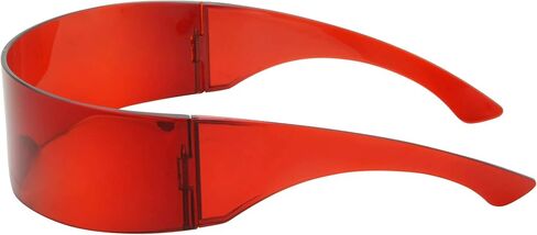 grinderPUNCH Futuristic Shield Sunglasses | Cyclops Cyberpunk Visor Glasses | 80s Alien Mono in Kuwait