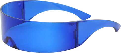 grinderPUNCH Futuristic Shield Sunglasses | Cyclops Cyberpunk Visor Glasses | 80s Alien Mono in Kuwait