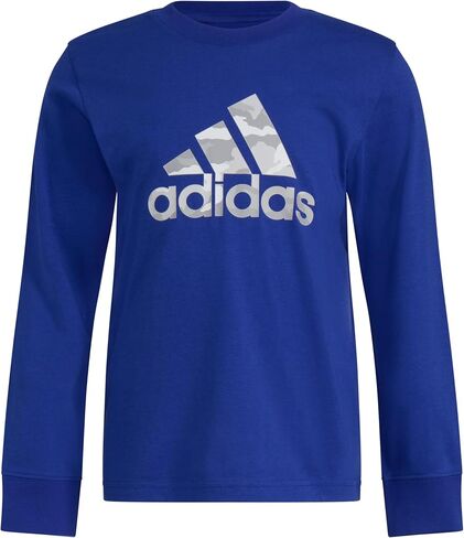 adidas Boys' Long Sleeve Cotton Camo Bos Logo T-Shirt in Saudi Arabia