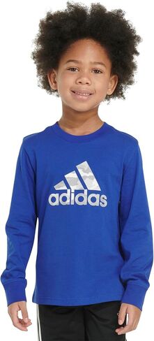 adidas Boys' Long Sleeve Cotton Camo Bos Logo T-Shirt in Saudi Arabia