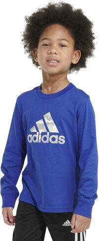 adidas Boys' Long Sleeve Cotton Camo Bos Logo T-Shirt in Saudi Arabia
