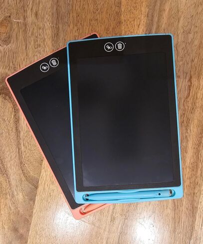 Erasable Kids Writing board and Drawing and sketching Pad, Inkless, Erasable, New DUAL ERASE FUNCTION, partially erase or instant erase all in one click. Reusable Writing Tablet (Black) in Saudi Arabia