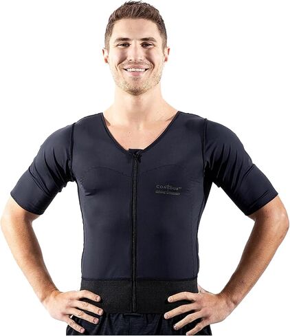 ContourMD Post Gynecomastia Surgery, Chest Compression Male Vest w/Sleeves (11S BL XL) in Saudi Arabia