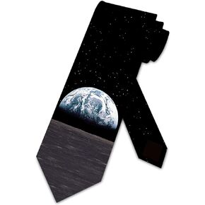 Earth View Space Ties Mens Astronomy Necktie