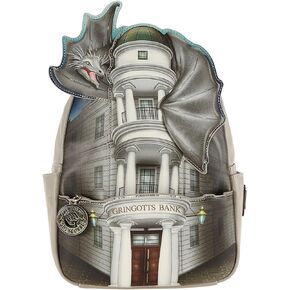 Loungefly Harry Potter Gringotts Bank and Dragon Double Strap Shoulder Bag