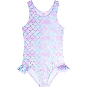 QPANCY Girls Swimsuits Unicorn Bathing Suits Toddler Kids One Piece Swimwear