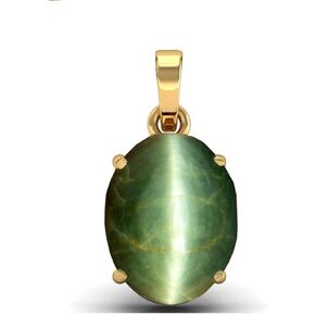 LMDPRAJAPATIS Certified Unheated Untreatet 6.25 Ratti 5.62 Carat A+ Quality Natural Cat Eyes Lehsunia Ketu Pendant For Women's and Men's in Kuwait