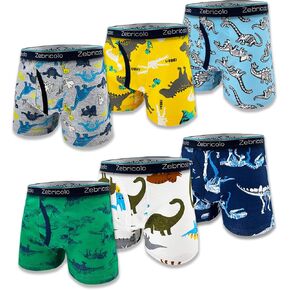 boys underwear, 100% cotton, toddler boxer briefs, Flex waistband, 2-20T(6PCS random pattern) in Kuwait
