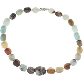 Chunky Statement Beaded Necklace for Women Girls - Women's handmade Gesmtone Beads Necklace - Gift Boxed Ideal Gift for Her