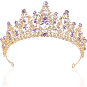 Kamirola Baroque Green Tiara Crown for Women Rhinestone Wedding Crowns and Tiara Headbands Crystal Princess Crown Tiara for Prom Pageant Birthday Party Valentines Costume(TR35)