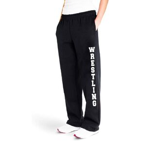 ChalkTalkSPORTS | Wrestling Fleece Sweatpant | Wrestling | Black,Youth X-Large