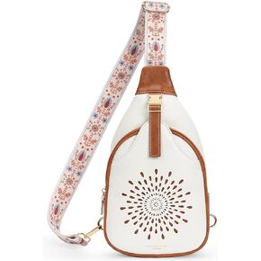 APHISON Sling Bag for Women Crossbody Bags Trendy Waist Packs Small Backpack Chest Bags Travel Purse With Guitar Strap