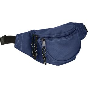 DALIX Fanny Pack w/ 3 Pockets Traveling Concealment Pouch Airport Money Bag