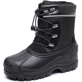 Apakowa Kids Boys Girls Winter Snow Boots Waterproof Outdoor Insulated Snow Boots (Little Kid/Big Kid)