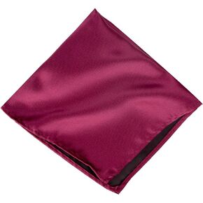 Spring Notion Men's Solid Color Satin Microfiber Pocket Square Handkerchief