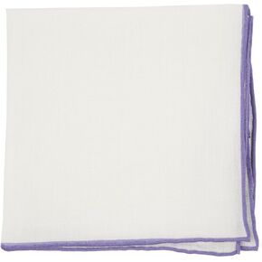 ذا تاي بار جيب مربع من الكتان السادة بنسبة 100% مع حواف ملفوفة بلون ارجواني فاتح، مقاس عادي, لافندر, REGULAR SIZE in Kuwait