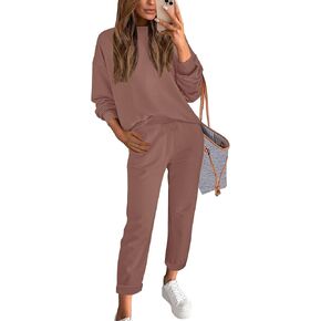 ETCYY NEW Women's Sweater Sets 2 Piece Outfits Lounge Sets with Knit Sweater Tops and Sweatpants