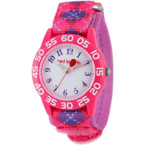 Red Balloon Kids' Plastic Time Teacher Analog Quartz Nylon Strap Watch