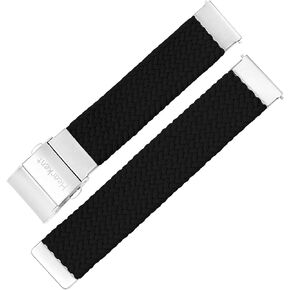 Hearkent Comfortable Elastic Nylon Watch Strap with Simple Pressing Switch Buckle, Adjustable Sports Watch Band for Men and Women