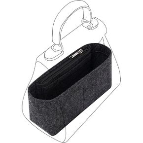 Bag Organizer insert for hermes kelly bags insert Purse organizerY074black-L