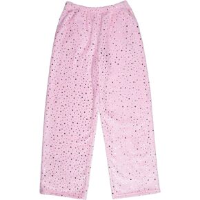 iscream Big Girls Silky Soft Plush Fleece Pants - Pastel Dreams Collection