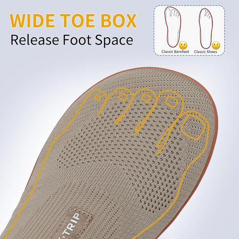 Men's Wide Slip On Minimalist Barefoot Shoes Zero Drop Sole Cross-Trainer Sneaker Lightweight Breathable Trail Running Walking Shoes in Saudi Arabia