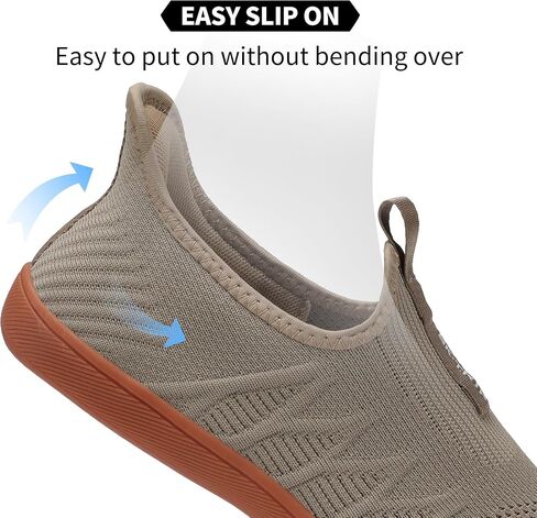 Men's Wide Slip On Minimalist Barefoot Shoes Zero Drop Sole Cross-Trainer Sneaker Lightweight Breathable Trail Running Walking Shoes in Saudi Arabia
