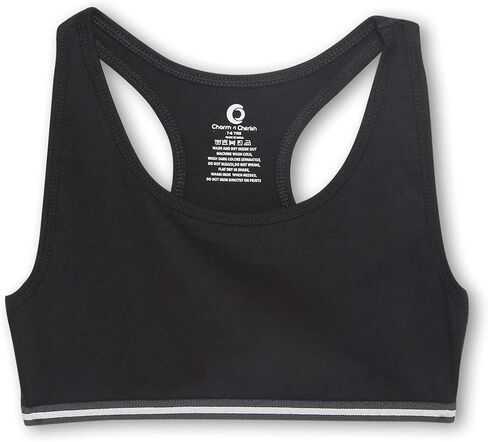 Multicolor Girls Sports Bra, Non Padded Cotton Bras-Slip On Teenage Bras-Combo Pack-Solid Printed, Pack of 4 in Saudi Arabia