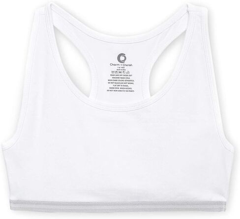 Multicolor Girls Sports Bra, Non Padded Cotton Bras-Slip On Teenage Bras-Combo Pack-Solid Printed, Pack of 4 in Saudi Arabia