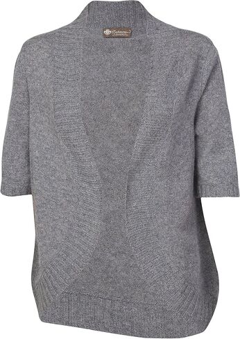 Cashmere Boutique: سترة صوفية قصيرة مفتوحة من الأمام 100% من الكشمير الخالص (7 ألوان، مقاس واحد) in Kuwait