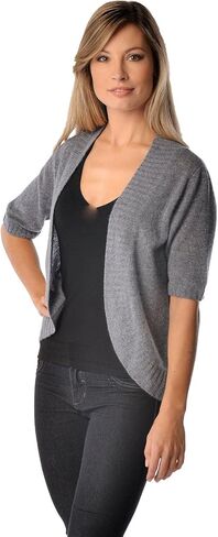 Cashmere Boutique: سترة صوفية قصيرة مفتوحة من الأمام 100% من الكشمير الخالص (7 ألوان، مقاس واحد) in Kuwait