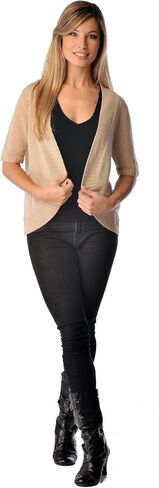 Cashmere Boutique: سترة صوفية قصيرة مفتوحة من الأمام 100% من الكشمير الخالص (7 ألوان، مقاس واحد) in Kuwait