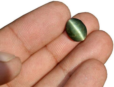 LMDPRAJAPATIS Certified Unheated Untreatet 6.25 Ratti 5.62 Carat A+ Quality Natural Cat Eyes Lehsunia Ketu Pendant For Women's and Men's in Saudi Arabia