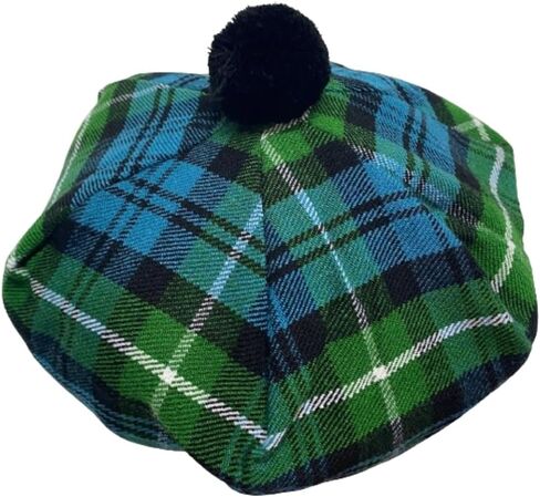HAAUR Scottish Tammy Hat Traditional Kilt Tam o' Shatner Acrylic Wool Flat Bonnet Various Tartans with Pompom One Size in Saudi Arabia
