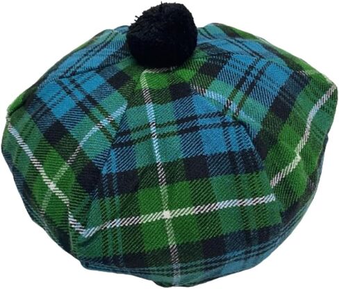 HAAUR Scottish Tammy Hat Traditional Kilt Tam o' Shatner Acrylic Wool Flat Bonnet Various Tartans with Pompom One Size in Saudi Arabia