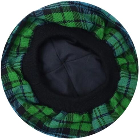HAAUR Scottish Tammy Hat Traditional Kilt Tam o' Shatner Acrylic Wool Flat Bonnet Various Tartans with Pompom One Size in Saudi Arabia