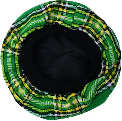 HAAUR Scottish Tammy Hat Traditional Kilt Tam o' Shatner Acrylic Wool Flat Bonnet Various Tartans with Pompom One Size in Saudi Arabia