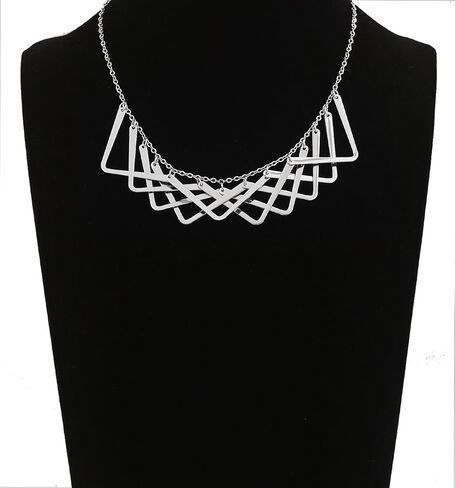 قلادة طوق بيان للنساء قلادة مريلة هندسية بسيطة لحفل الزفاف in Kuwait