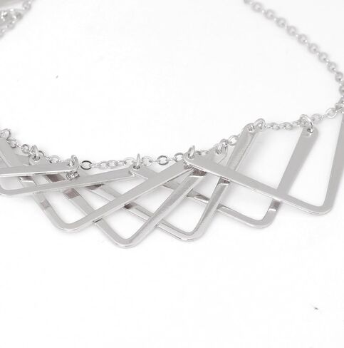 قلادة طوق بيان للنساء قلادة مريلة هندسية بسيطة لحفل الزفاف in Kuwait