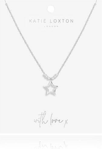 KATIE LOXTON Arabella المرأة معلبة الفضة 30 بوصة طويلة التفاف قلادة نجمة مطروقة in Kuwait