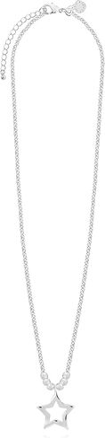 KATIE LOXTON Arabella المرأة معلبة الفضة 30 بوصة طويلة التفاف قلادة نجمة مطروقة in Kuwait
