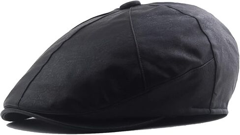 Nanwansu الرجال قبعة جلدية كلاسيكية موزع الصحف اللبلاب قبعة قبعات للرجال قبعة مسطحة كابي غاتسبي قبعة الصيد قبعة قبعة الجولف CapIvy قبعة in Kuwait