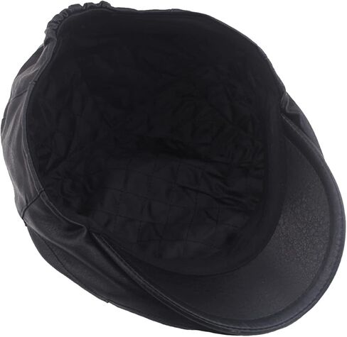 Nanwansu الرجال قبعة جلدية كلاسيكية موزع الصحف اللبلاب قبعة قبعات للرجال قبعة مسطحة كابي غاتسبي قبعة الصيد قبعة قبعة الجولف CapIvy قبعة in Kuwait